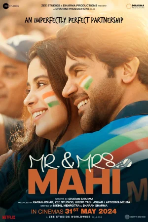 Mr. & Mrs. Mahi (2024) Netflix WEB-DL {Hindi DDP5.1} Full Movie 480p [400MB] | 720p [1.4GB] | 1080p [2.3GB]